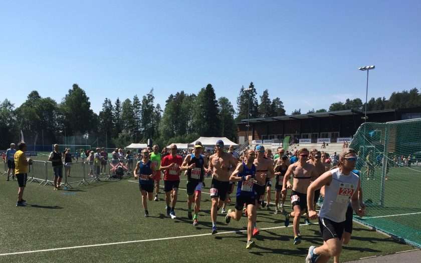 Runners at the start of Oppegårdmila 10k 2018Runners at the start of Oppegårdmila 10k 2018