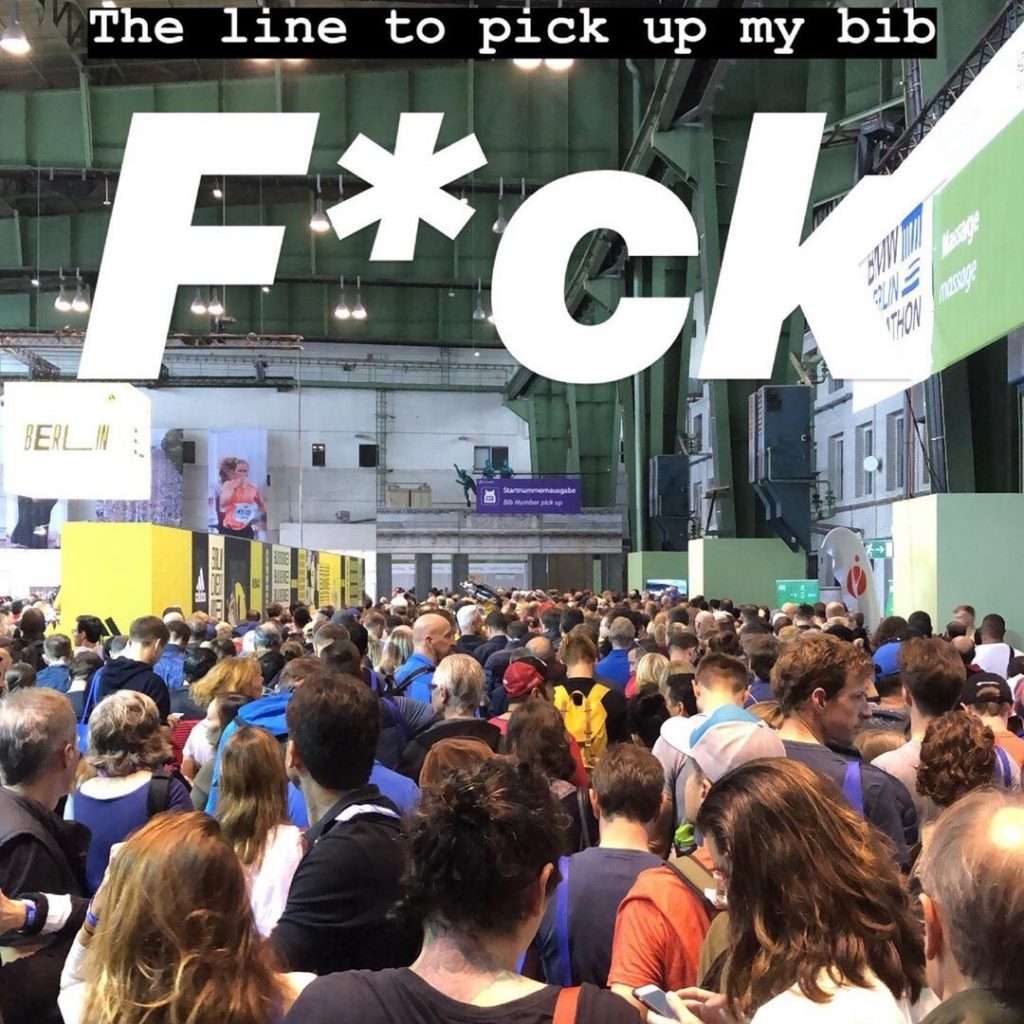 Berlin Marathon 2019 Expo - Line to pick up starting bib