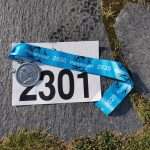 Perseløpet marathon start number and finisher medal